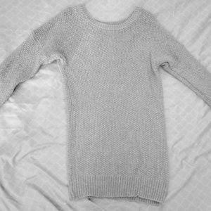 Silver sparkly sweater dress